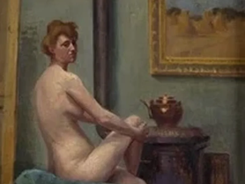 1871-André Pétrel - Il riposo della modella